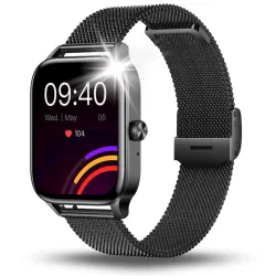 Smartwatch Zegarek Damski Angelo I126 czarny Rozmowy Powiadomienia Menu PL Dla Kobiety