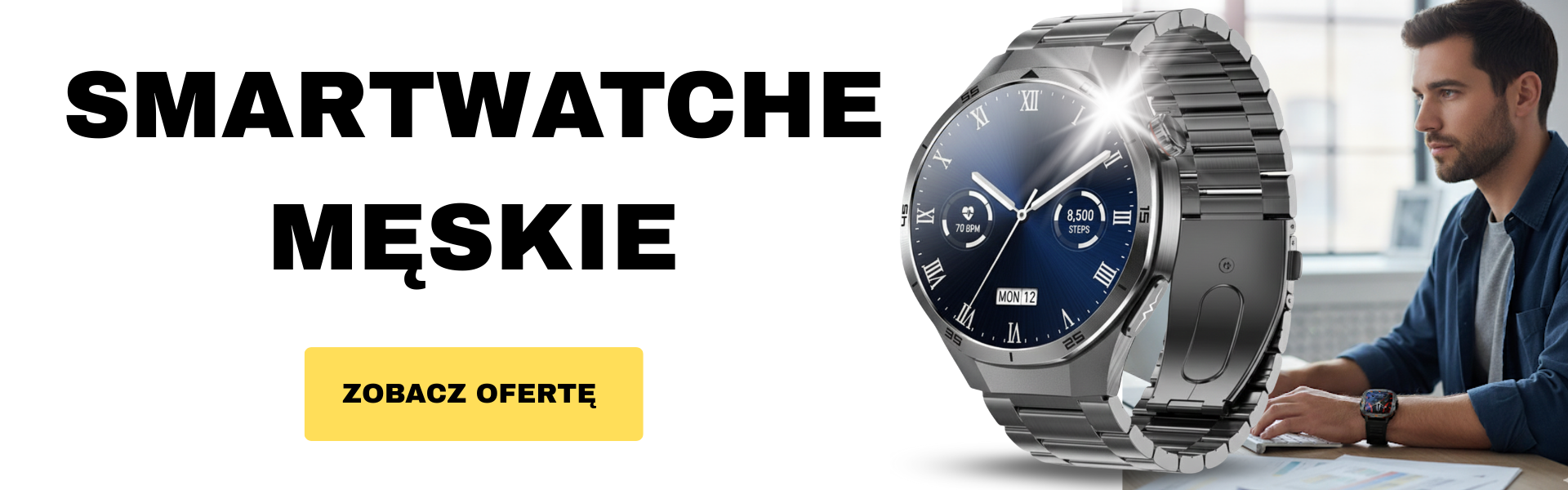 SMARTWATCHE MĘSKIE