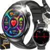 Smartwatch Kardiowatch Zegarek Angelo AT600 czarny Pomiar Cukru HRV BMI Rozmowy Menu PL