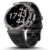 Smartwatch Męski Zegarek Angelo DM58 czarny GPS Zdrowie Rozmowy Sport Menu PL