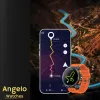 Smartwatch Męski Angelo AWK67 czarny GPS Wodoodporny Sport Rozmowy Menu PL