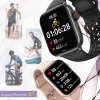 Smartwatch Damski Zegarek Angelo AK62 czarny Rozmowy SMS Sport Zdrowie Menu PL 4 Paski