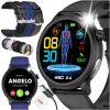 Smartwatch Zegarek Kardiowatch Angelo AT470 czarny Połączenia Powiadomienia EKG Menu PL