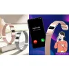 Smartwatch Smartband Damski Angelo B8 złoty Inteligentna Bransoleta EKG Puls Sport Menu PL