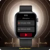 Smartwatch Dla Seniora Angelo AT587 czarny Zegarek Kardiowatch Rozmowy EKG HRV 5 Pasków Menu PL