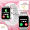 Smartwatch Zegarek Damski Angelo AK88 srebrny Rozmowy Puls Powiadomienia Menu PL