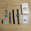 Smartwatch Męski Zegarek Angelo AT472 czarny Glukoza Rozmowy Ciśnienie EKG Amoled Puls Menu PL