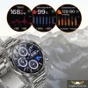 Smartwatch Wodoodporny Zegarek Męski Angelo AK91 czarny Menu PL Rozmowy Ciśnienie