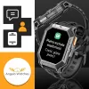 Smartwatch Męski Militarny Angelo AX1 czarny Wodoodporny Rozmowy AMOLED 1000mAh Menu PL