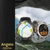 Smartwatch Zegarek Męski Angelo ADM56 czarny GPS Wodoodporny Rozmowy Sport IP69 Menu PL