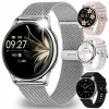 Smartwatch Zegarek Damski Angelo Y11 srebrny Ciśnieniomierz Rozmowy Sport Menu PL 4 Paski