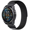 Pasek Nylonowy czarno-szary (22mm) Do Garmin Fenix 5 6 7 8 E Pro Solar Instinct Epix QuickFit