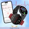 Smartwatch Męski Zegarek Angelo AT473 Czarny Glukoza Rozmowy Ciśnienie EKG AMOLED Puls Menu PL