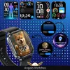 Smartwatch Męski Zegarek Angelo AT573 Srebrny Glukoza Rozmowy Ciśnienie EKG AMOLED Puls Menu PL