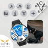 Smartwatch Damski Angelo DM90 czarny AMOLED Rozmowy Sport Zdrowie Menu PL