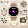 SMARTWATCH DAMSKI ZEGAREK ANGELO AX19 SREBRNY ROZMOWY CIŚNIENIE PULS CYRKONIE MENU PL