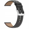 PASEK SKÓRZANY DO ZEGARKA SMARTWATCHA 20mm UNIWERSALNY CZARNY + TELESKOPY