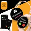 Smartwatch Zegarek Damski Angelo AQS36 złoty Powiadomienia Rozmowy Menu PL 4 Paski