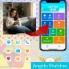 Smartwatch Dla Dziecka Angelo AW56 niebieski GPS 4G Rozmowy Etui SIM Aparat Telefon Gry Menu PL