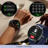 Smartwatch Męski Zegarek Angelo AT473 Czarny Glukoza Rozmowy Ciśnienie EKG AMOLED Puls Menu PL