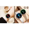 Smartwatch Damski Elegancki Zegarek AMOLED Rozmowy BT 3 Paski Złoty PL IP68