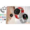 Smartwatch Damski Elegancki Zegarek AMOLED Rozmowy BT 3 Paski Złoty PL IP68