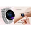 Smartwatch Damski Zegarek Rozmowy BT Zdrowie Sen SMS Polskie Menu Złoty