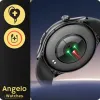 Smartwatch Kardiowatch Zegarek Angelo AT600 czarny Pomiar Cukru HRV BMI Rozmowy Menu PL