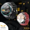 Smartwatch Zegarek Męski Angelo AT475 czarny Kardiowatch EKG HRV Rozmowy Menu PL 4 Paski