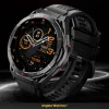 Smartwatch Męski Angelo AX2 czarny GPS Wodoodporny Sport Rozmowy Menu PL
