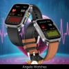 Smartwatch Męski Zegarek Kardiowatch Angelo AT810 czarny EKG Rozmowy Menu PL Laseroterapia