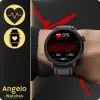Smartwatch Zegarek Kardiowatch Angelo AT470 czarny Połączenia Powiadomienia EKG Menu PL
