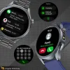 Smartwatch Męski Zegarek Angelo AT472 czarny Glukoza Rozmowy Ciśnienie EKG Amoled Puls Menu PL