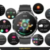 Smartwatch Męski Zegarek Kardiowatch Angelo AT300 czarny Ciśnienie EKG PPG Rozmowy Menu PL