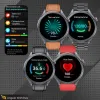 Smartwatch Męski Zegarek Angelo AT472 czarny Glukoza Rozmowy Ciśnienie EKG Amoled Puls Menu PL