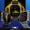 Smartwatch Męski Zegarek Angelo AT573 Srebrny Glukoza Rozmowy Ciśnienie EKG AMOLED Puls Menu PL