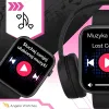 Smartwatch Zegarek Damski Angelo AQX7 PRO złoty Rozmowy SMS Sport Zdrowie Menu PL 4 Paski