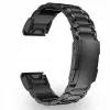 TYTANOWA BRANSOLETA CZARNA (26mm) DO GARMIN FENIX 5X 6X PRO 7X PRO 8 51mm SOLAR QUICKFIT