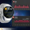 Smartwatch Męski Zegarek Angelo AT116 srebrny Rozmowy Ciśnienie EKG AMOLED Puls Menu PL