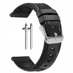 PASEK SKÓRZANY DO ZEGARKA SMARTWATCHA 22mm UNIWERSALNY + TELESKOPY | KOLORY