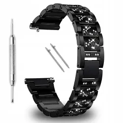 UNIWERSALNA BRANSOLETA DO SMARTWATCHA CYRKONIE 20 mm TELESKOPY + IMADEŁKO