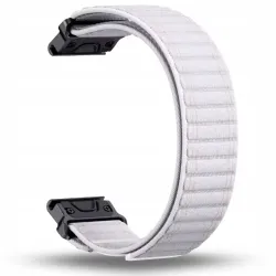 Pasek Nylonowy biały (22mm) Do Garmin Fenix 5 6 7 8 E Pro Solar Instinct Epix QuickFit