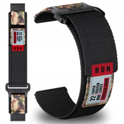 PASEK NYLONOWY WE WZORY (22mm) DO GARMIN FENIX 5 6 7 8 E PRO SOLAR INSTINCT EPIX QUCIKFIT