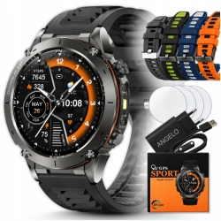 SMARTWATCH MĘSKI GPS WODOODPORNY SMART WATCH ZEGAREK AMOLED TRASY MAPY