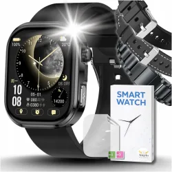 Smartwatch Męski Zegarek Angelo GE52 Ciśnienie Kardio Rozmowy EKG Amoled Puls Menu Pl
