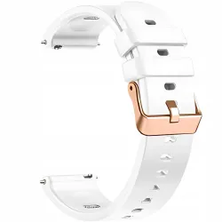 UNIWERSALNY BIAŁY PASEK SILIKONOWY DO SMARTWATCHA ZEGARKA + TELESKOPY 22MM
