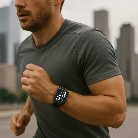 Smartwatch Damski Zegarek Angelo AK62 czarny Rozmowy SMS Sport Zdrowie Menu PL 4 Paski