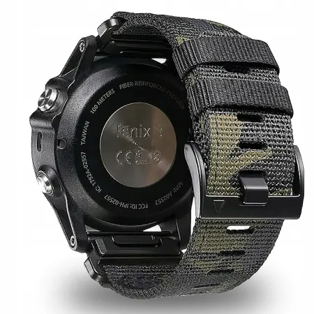 PASEK NYLONOWY MORO (22mm) DO GARMIN FENIX 5 6 7 8 E PRO SOLAR INSTINCT EPIX QUCIKFIT