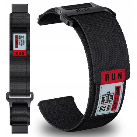 PASEK NYLONOWY WE WZORY (22mm) DO GARMIN FENIX 5 6 7 8 E PRO SOLAR INSTINCT EPIX QUCIKFIT