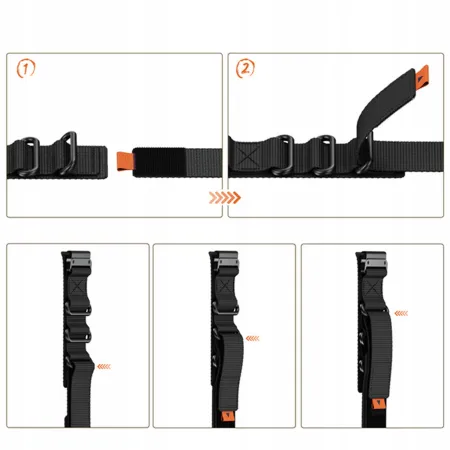 PASEK NYLONOWY KHAKI (26mm) DO GARMIN FENIX 3 5X 6X PRO 7X PRO 8 51mm SAPPHIRE AMOLED